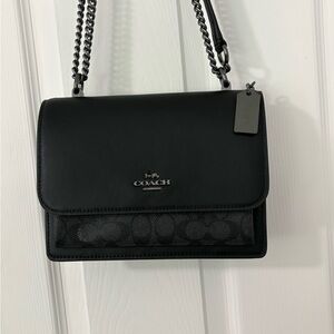 Coach Black Leather Crossbody Bag